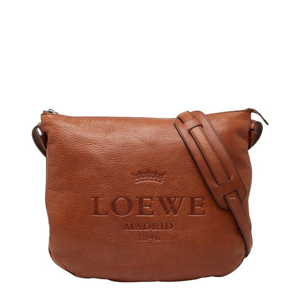 Loewe Heritage Crossbody Bag Brown Leather
